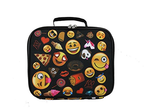 Emojicon Montage Lunch Box (black emojicon)