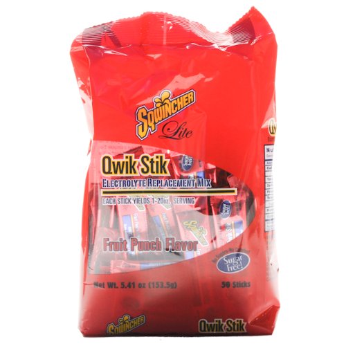 Sqwincher Qwikstik Electrolyte Drink Packet Punch 50/bx