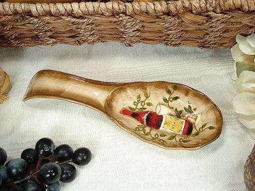 Tuscan Harvest Pattern Spoon Rest