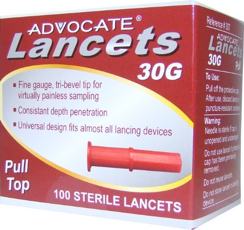 ADVOCATE Pull top Lancets 30G 100 Count