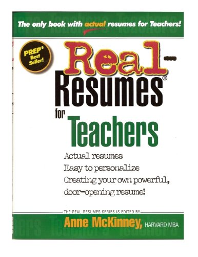 Real-Resumes for Teachers by Anne McKinney