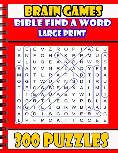 Brain Games - Bible Find a Word - Large Print: 300 Puzzles by air air