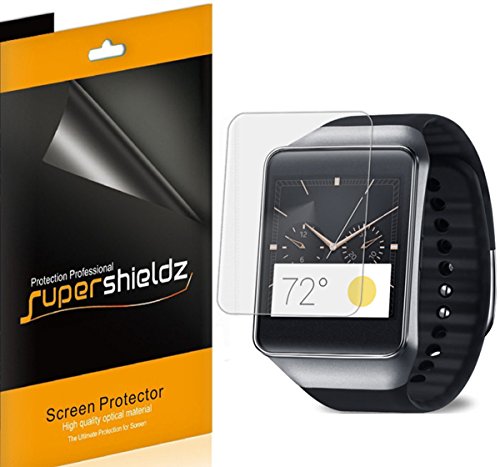 [6-Pack] SUPERSHIELDZ- High Definition Clear Screen Protector For Samsung Gear Live + Lifetime Replacements Warranty [6-PACK] - Retail Packaging