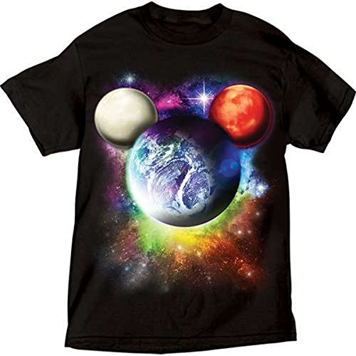 Disney Mickey Mouse Planet Mens Plus Size T Shirt