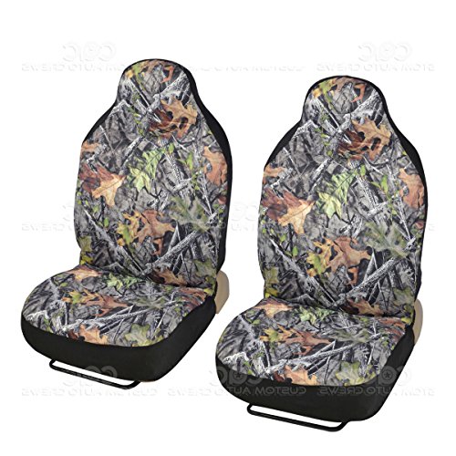 Front Camo Seat Covers - High Back Pro Camouflage for Cars Trucks SUVs