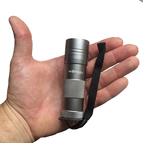 Spot's Light UV Blacklight Flashlight, Silver 12 LED, Ultraviolet Pet Urine Stain Detector Finds Dog and Cat Pee on Carpets, Rugs, any Floor or Wall - Image 5
