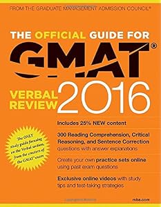 The Official Guide for GMAT Verbal Review 2016 with Online Question Bank and Exclusive Video