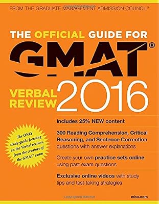 The Official Guide for GMAT Verbal Review 2016 with Online Question Bank and Exclusive Video
