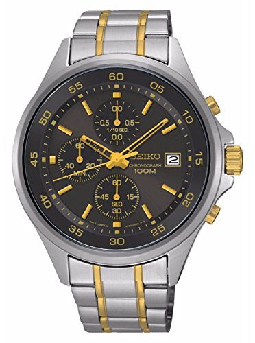 精工sekio三眼防水男士石英表sks481p1