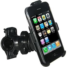 Amzer Bicycle Handlebar Mount for iPhone 1G, 3G, 3G S (Black)