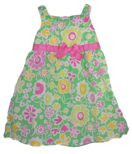 

Okie Dokie® Baby Girls Spring Flower Dress - Light Green / Multi, Size: 4t