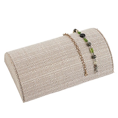 Algopix Similar Product 12 - SSWBasics Half Moon Linen Bracelet