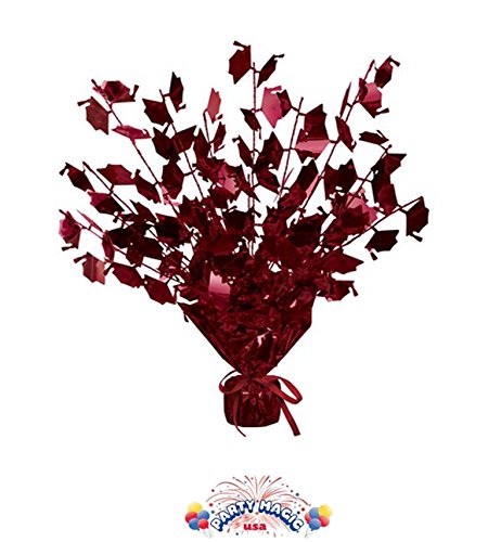 

Graduate Cap Gleam 'N Burst Centerpiece (Maroon) Party Accessory (1/pkg) Pkg/12