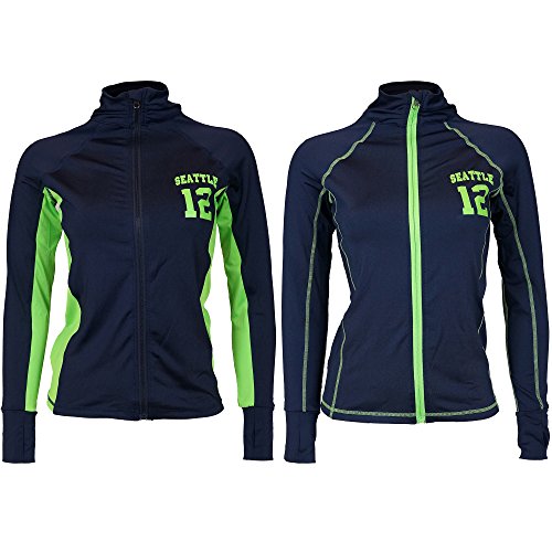 Seattle Football 12TH Man Fan Junior Size Seattle 12 Track Jacket