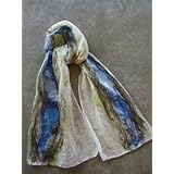 Handmade Felt Scarf Abstract