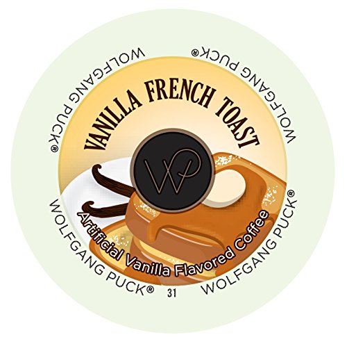 Wolfgang Puck Vanilla French Toast Flavored Coffee Single Serve Cups (48 count)