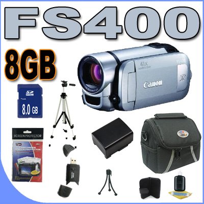 Canon FS400 Flash Memory Camcorder with 41x Advanced Zoom and SDXC Card