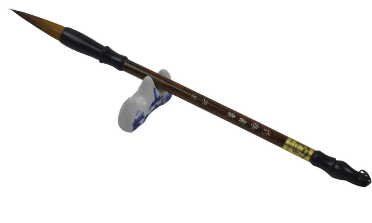 

Chinese Calligraphy / Kanji / Sumi Drawing Brush (Wolf, Large Size) for Beginners