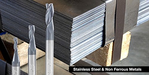 

Amana Tool 51464 Solid Carbide Spiral for Steel, Stainless Steel & Non Ferrous Metal with AlTiN Coat