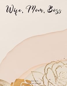 wife, mom, boss 2022-2023 two year planner: 8.5 x 11 Planner / Two Year Planner, Yearly Monthly Daily Planner For Women, Best Gift for Mom Wife Boss lady, best Gift For women by Ambi Edition
