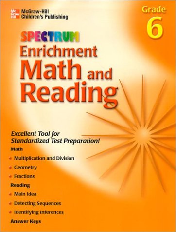Spectrum Enrichment Math And Reading: Grade 6 by Carson-Dellosa Publishing