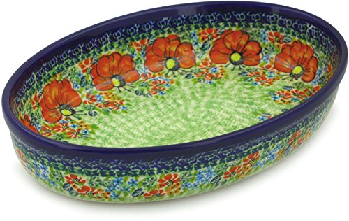 Algopix Similar Product 10 - Polish Pottery Oval Baker 11inch