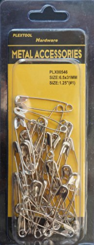 Algopix Similar Product 14 - Plextool Safety Pins 1 125 40pcs 