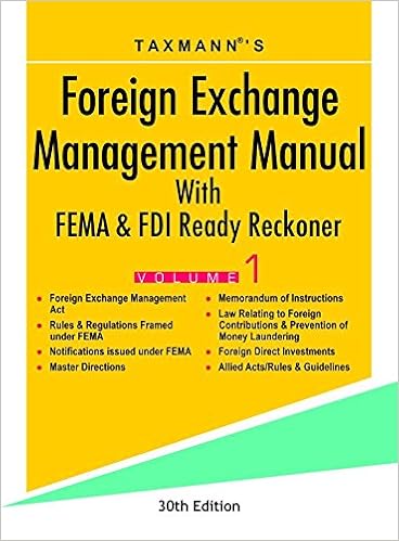 Foreign Exchange Management Manual With FEMA & FDI Ready Reckoner (