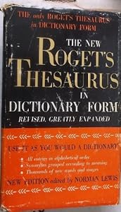 The New Roget's Thesaurus of the English Language in Dictionary Form