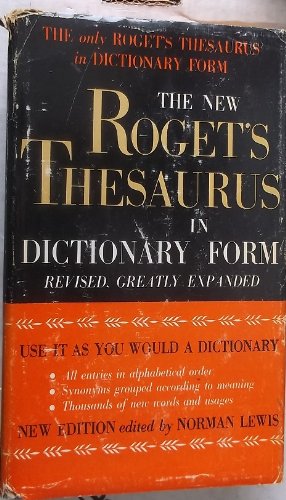 The New Roget's Thesaurus of the English Language in Dictionary Form by Norman Lewis