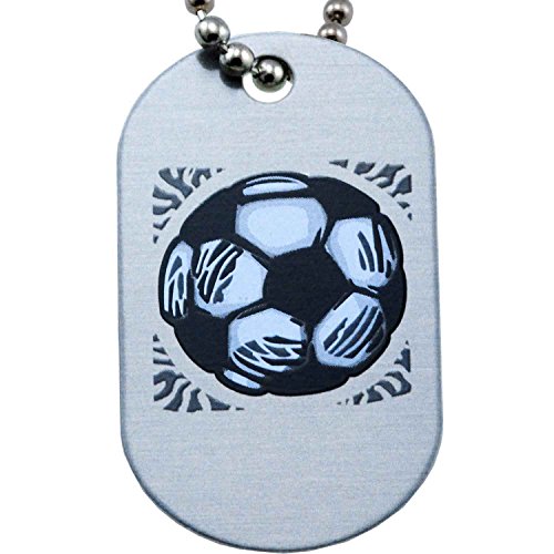 Soccer Mini Dog Tag Necklace - I Can Do All Things Through Christ