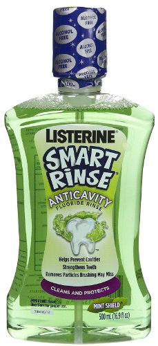 Listerine Smart Anticavity Fluoride Rinse - 16.9 oz - Mint Shield