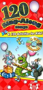 120 Sing Along Songs and 4 Activity Book Set (120 Songs & 120 Activities)