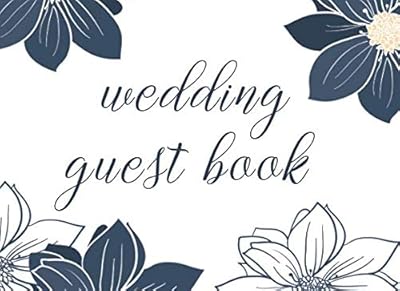 Wedding Guest Book: Blue And White Floral