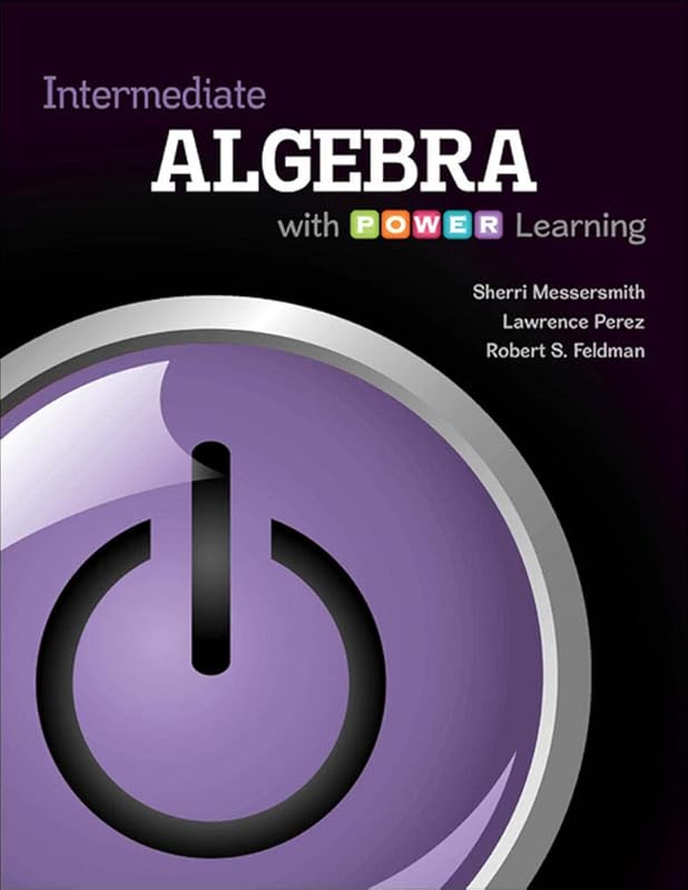 Intermediate Algebra with P.O.W.E.R. Learning by Sherri Messersmith