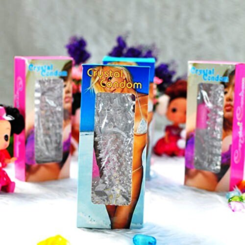 Crystal Silicone Condom Washable Reusable Male Condom