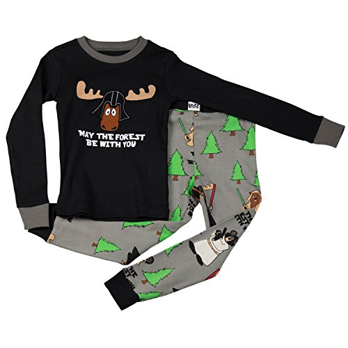 LazyOne Boys May The Forest Be With You Kids PJ Set Longsl