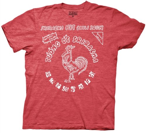 Ripple Junction's Sriracha Bottle Label T-shirt