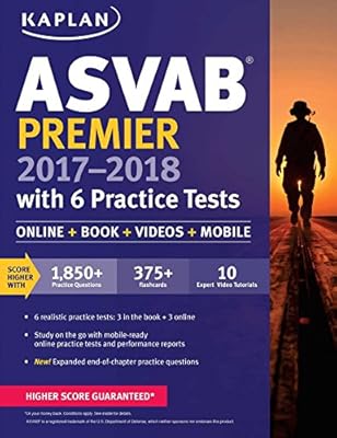 ASVAB Premier 2017-2018 with 6 Practice Tests: Online + Book + Videos