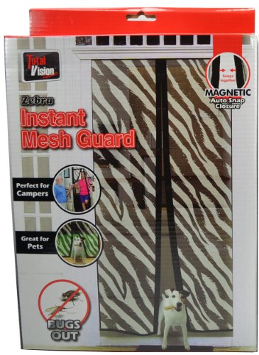 Algopix Similar Product 19 - Doorway Instant Mesh Guard with Zebra