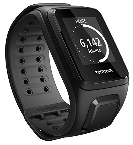 TomTom Runner2 Cardio - Reloj deportivo, color negro / gris, talla grande