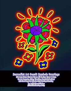Surrealist Art Occult Symbols Drawings Flowers Stars Curves Trees All Seeing Eyes & More Use to Decorate, Color, Visualize, Decorate,Manifest with Lined Pages for Grimoire Style Notating Journaling by Grace Divine