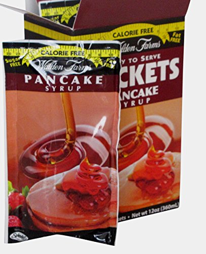 Walden Farms Ready To Serve Pancake Syrup Packets Maple -- 24 oz (2 BOXES)
