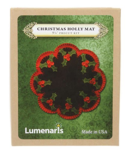 Algopix Similar Product 11 - Christmas Holly Mat Precut Kit  934