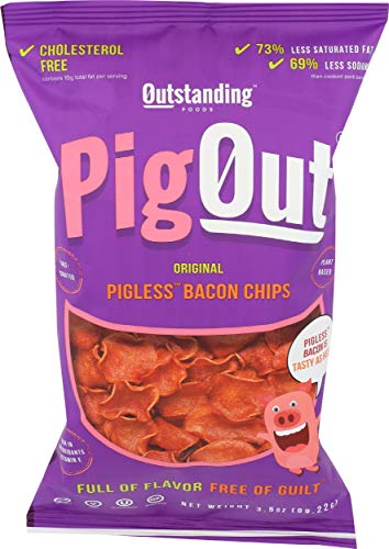 Algopix Similar Product 7 - Pigout Pigless Bacon Chips Original