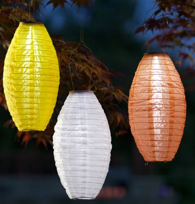 AllsopHomeandGarden Inchby InchOblongSojiPodSolarLantern