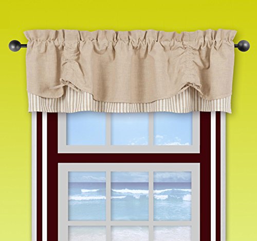 Algopix Similar Product 10 - IHF Window Curtain Valance Au Natural