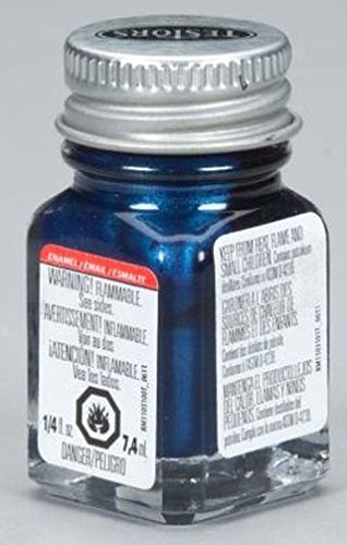 Arctic Blue Metallic Enamel Paint Testors 1/4 Oz