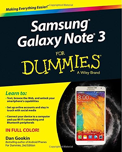 Samsung Galaxy Note 3 For Dummies by Dan Gookin