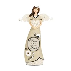 Pavilion Gift Company Angel Figurine Holding Heart Nurse 6-Inch
